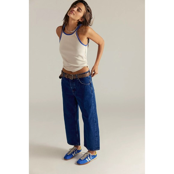 Free People Denim - Free People | We The Free Deep Trance Dropped Boyfriend Jeans Plus Size 32/14